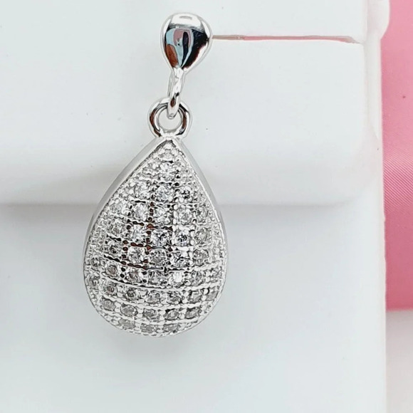 - "925 Sterling Silver Cubic Zirconia Earrings, U19254682 - Picture 5 of 11